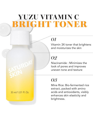 Conjunto de Cuidado de la Piel Saturday Skin Yuzu 3 Piezas