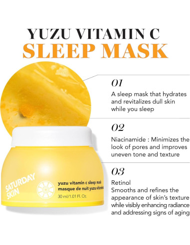 Conjunto de Cuidado de la Piel Saturday Skin Yuzu 3 Piezas