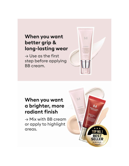 Primer Iluminador Missha M BB Boomer 40ml - Hidratante Radiante