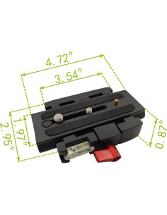 Adaptador y Placa de Liberación Rápida Viecam P200 - Aluminio 2
