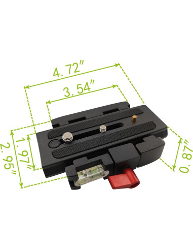Adaptador y Placa de Liberación Rápida Viecam P200 - Aluminio