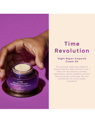 Crema Nocturna MISSHA Time Revolution 49.9 ml - Reparación Profunda