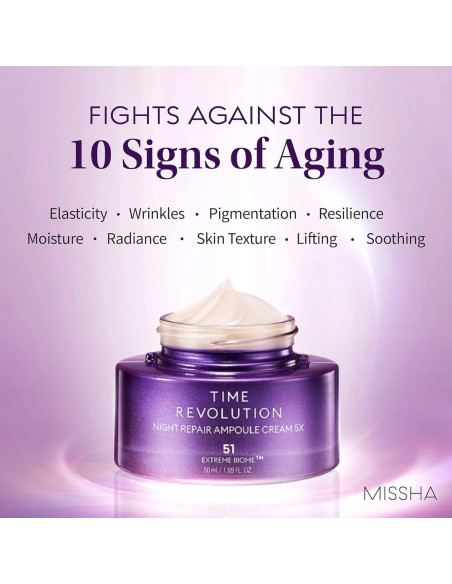 Crema Nocturna MISSHA Time Revolution 49.9 ml - Reparación Profunda