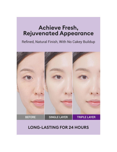 Base Cushion Missha No.17 Marfil Beige 14.17g Hidratante 24h