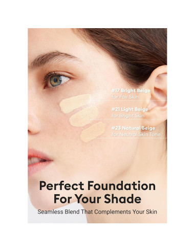 Base Cushion Missha No.17 Marfil Beige 14.17g Hidratante 24h