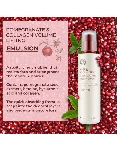 Emulsión Revitalizante The Face Shop 139.5 ml Colágeno Granada