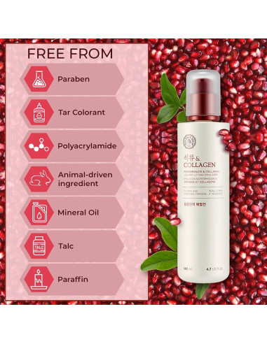 Emulsión Revitalizante The Face Shop 139.5 ml Colágeno Granada