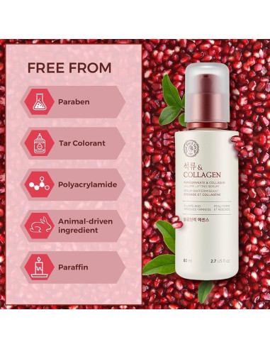 Suero Voluminizador The Face Shop con Colágeno y Granada 80ml