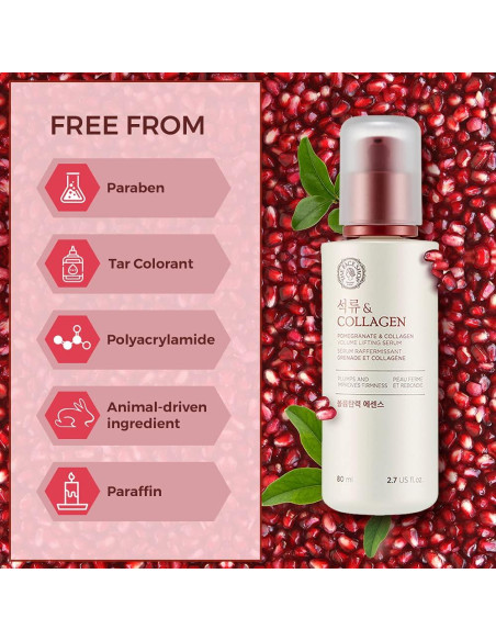 Suero Voluminizador The Face Shop con Colágeno y Granada 80ml