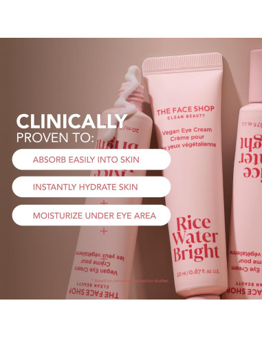 Crema para Ojos Vegana The Face Shop - Hidratante Iluminador