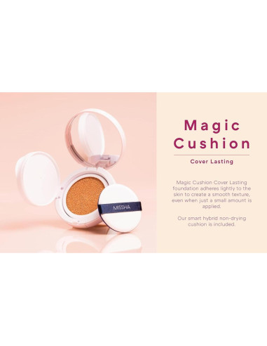 Base de Maquillaje Cushion Missha No.21 Beige Claro 15g