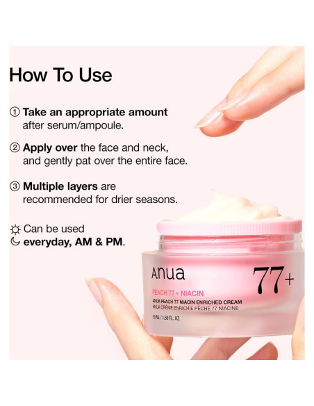 Crema Hidratante Facial Anua Niacinamida 50ml Piel Seca Crema Hidratante Facial Anua Niacinamida 50ml Piel Seca