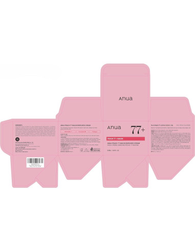 Crema Hidratante Facial Anua Niacinamida 50ml Piel Seca