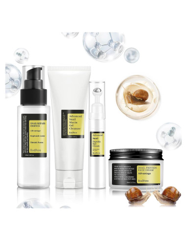 Kit de Cuidado de Piel RodPere con Mucina de Caracol 4 Piezas