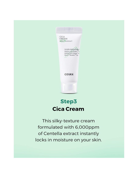 COSRX CICA Kit de Alivio - Tónico, Suero y Crema 3 Piezas COSRX CICA Kit de Alivio - Tónico, Suero y Crema 3 Piezas