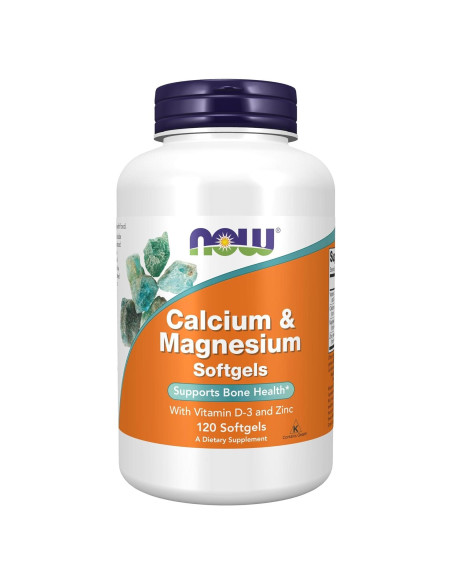 NOW Foods Calcio y Magnesio con Vitamina D3 y Zinc 120 Gelatinas NOW Foods Calcio y Magnesio con Vitamina D3 y Zinc 120 Gelatinas