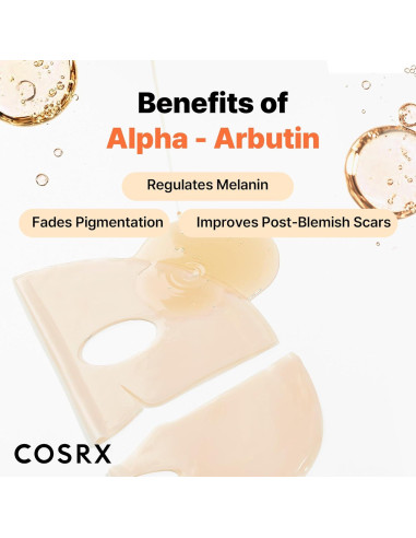 Máscara Hidrogel COSRX con Alpha-Arbutin - 3 Unidades