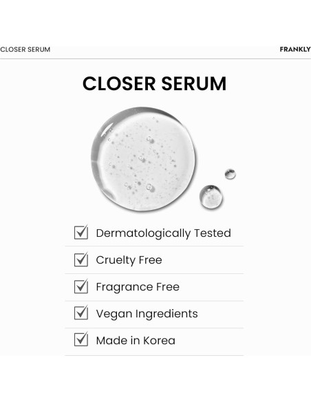 Suero Closer Frankly 30 ml | Minimizador de Poros Vegano