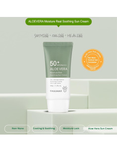 Crema Solar Hidratante Aloe Vera Welcos 50g - Protección UV 2