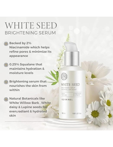 Suero Iluminador The Face Shop Whiteseed 50 ml - Hidratación y Antienvejecimiento