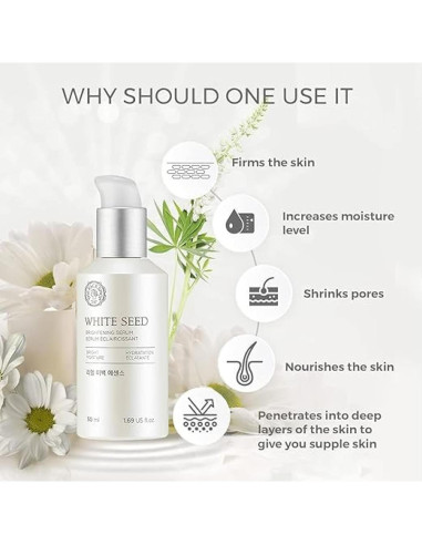 Suero Iluminador The Face Shop Whiteseed 50 ml - Hidratación y Antienvejecimiento