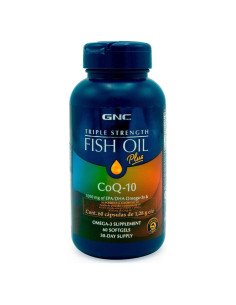 Suplemento Aceite de Pescado GNC Plus CoQ10 1000mg Omega 3