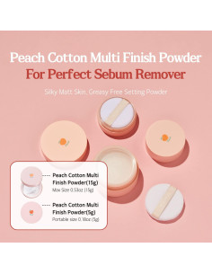 Polvo Fijador SKINFOOD Durazno 5g - Control de Sebo 2