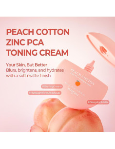 SKINFOOD Crema Tonificante Zinc PCA Durazno 49.9 ml Hidratante 2