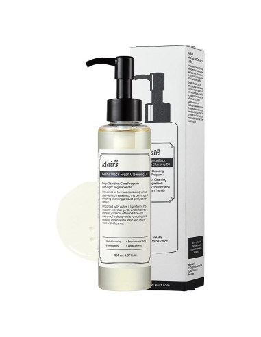 Aceite Limpiador DearKlairs 150 ml Piel Sensible Grasa Vegano