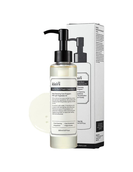 Aceite Limpiador DearKlairs 150 ml Piel Sensible Grasa Vegano