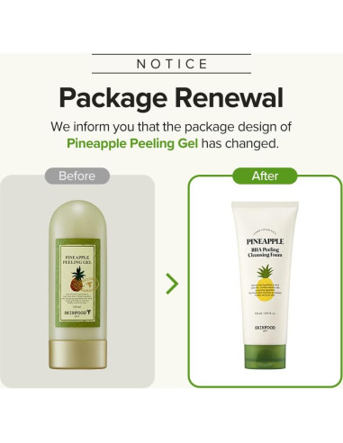 Gel Exfoliante Facial SKINFOOD Piña y Aloe 100ml - AHA