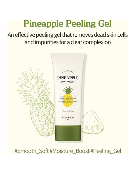 Gel Exfoliante Facial SKINFOOD Piña y Aloe 100ml - AHA Gel Exfoliante Facial SKINFOOD Piña y Aloe 100ml - AHA
