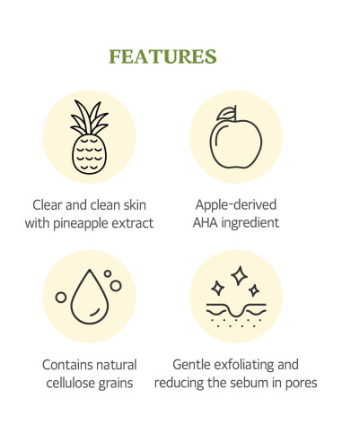 Gel Exfoliante Facial SKINFOOD Piña y Aloe 100ml - AHA