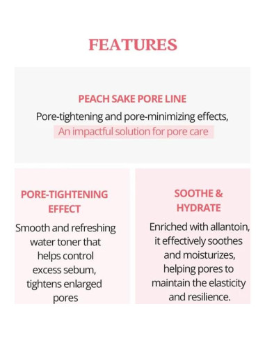 Tónico Facial SKINFOOD Durazno Sake 135ml - Control Sebo