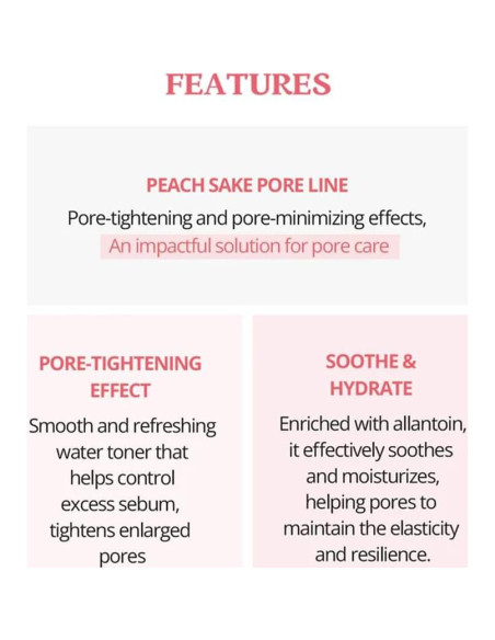 Tónico Facial SKINFOOD Durazno Sake 135ml - Control Sebo