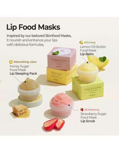 Bálsamo Labial Vegano SKINFOOD Mantequilla de Eneldo y Limón 21ml