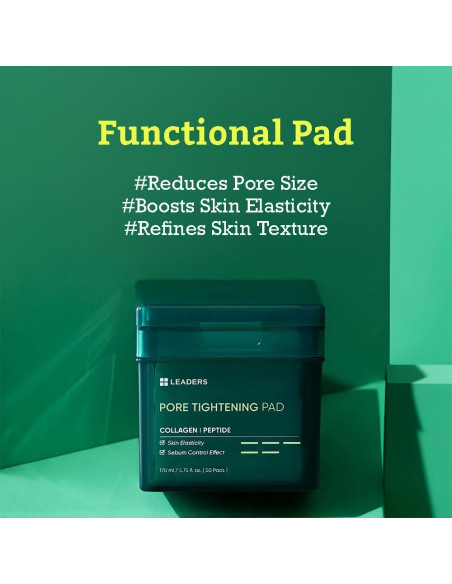 Almohadillas Tónicas Astringentes Leaders 50 unidades 170ml