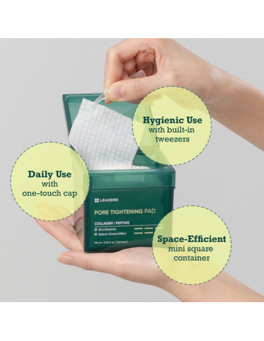 Almohadillas Tónicas Astringentes Leaders 50 unidades 170ml