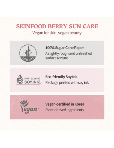 Crema Solar Glowing Berry Skinfood SPF 50+ 50 ml