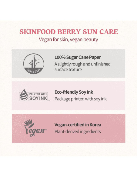 Crema Solar Glowing Berry Skinfood SPF 50+ 50 ml