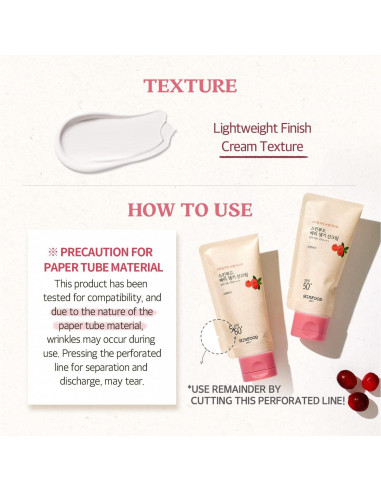 Crema Solar Glowing Berry Skinfood SPF 50+ 50 ml