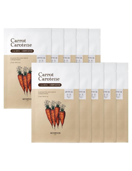 Mascarilla Hidratante SKINFOOD Caroteno de Zanahoria 10ea 270ml