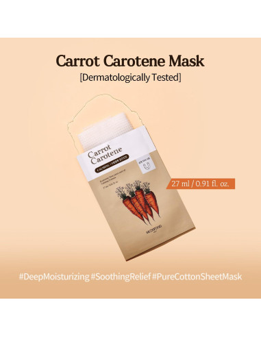 Mascarilla Hidratante SKINFOOD Caroteno de Zanahoria 10ea 270ml