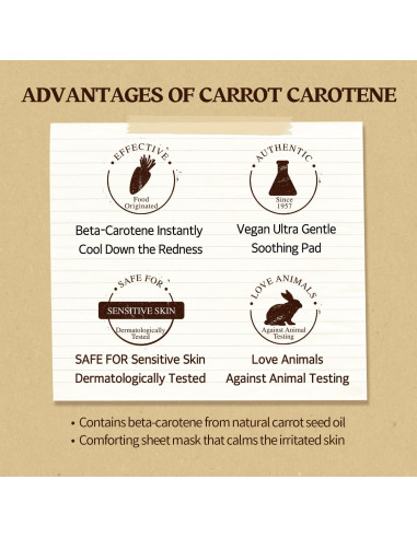 Mascarilla Hidratante SKINFOOD Caroteno de Zanahoria 10ea 270ml