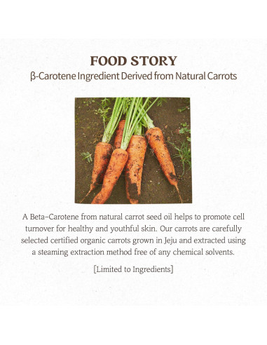 Mascarilla Hidratante SKINFOOD Caroteno de Zanahoria 10ea 270ml