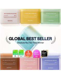 Almohadillas Exfoliantes Veganas MEDIHEAL 90 Unidades - Peeling Facial con LHA y Enzimas de Papaya 2