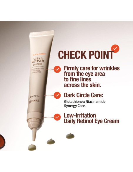 Crema para Ojos Goodal Vita-A Retinol 50g - Cuidado K-Beauty Crema para Ojos Goodal Vita-A Retinol 50g - Cuidado K-Beauty