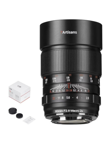 Lente Macro 60mm F2.8 2X 7artisans para Canon RF