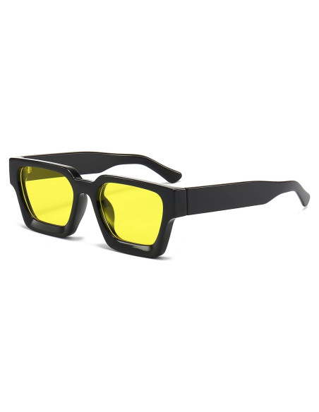 Gafas de sol gruesas cuadradas EYLRIM UV400 unisex
