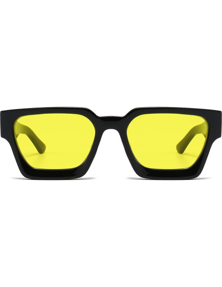 Gafas de sol gruesas cuadradas EYLRIM UV400 unisex
